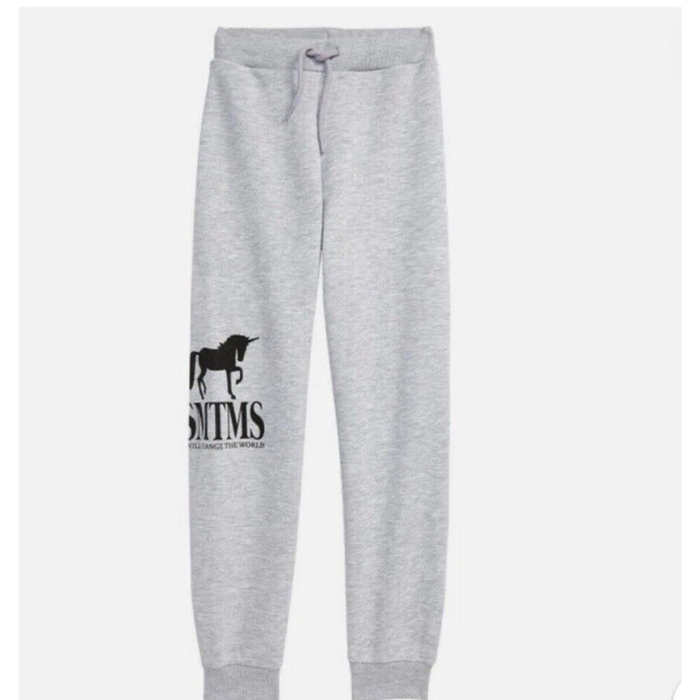 Sometime Soon I Will Change The World Kids Carter Joggers Grey Unisex Sz 3Y New